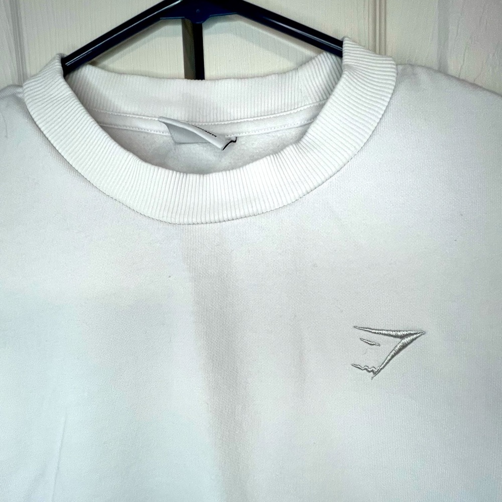 Gymshark Oversized White Sweatshirt- Size M